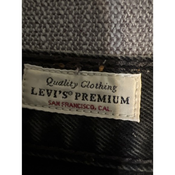 Levi's 501 Jeans Women's 26x28 Button Fly Black Biker Preppy Straight High Rise - Picture 3 of 13